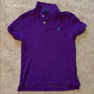 Purple Ralph Lauren Skinny Polo
